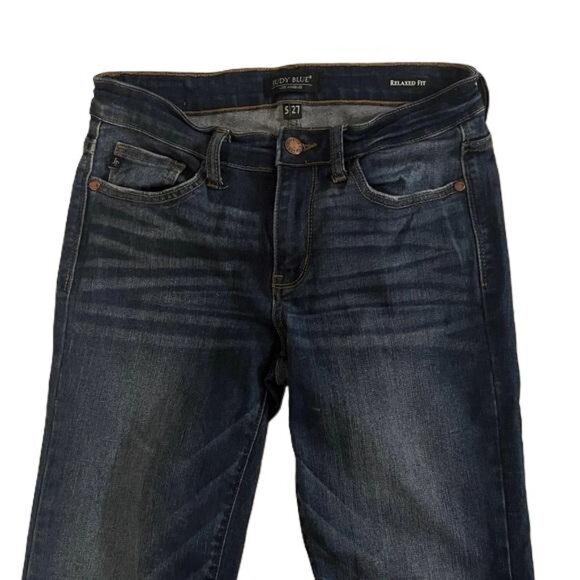 Judy Blue Women's Relaxed Fit Mid-Rise Skinny Stretch Denim Jeans Sz 5/27 - Picture 2 of 7